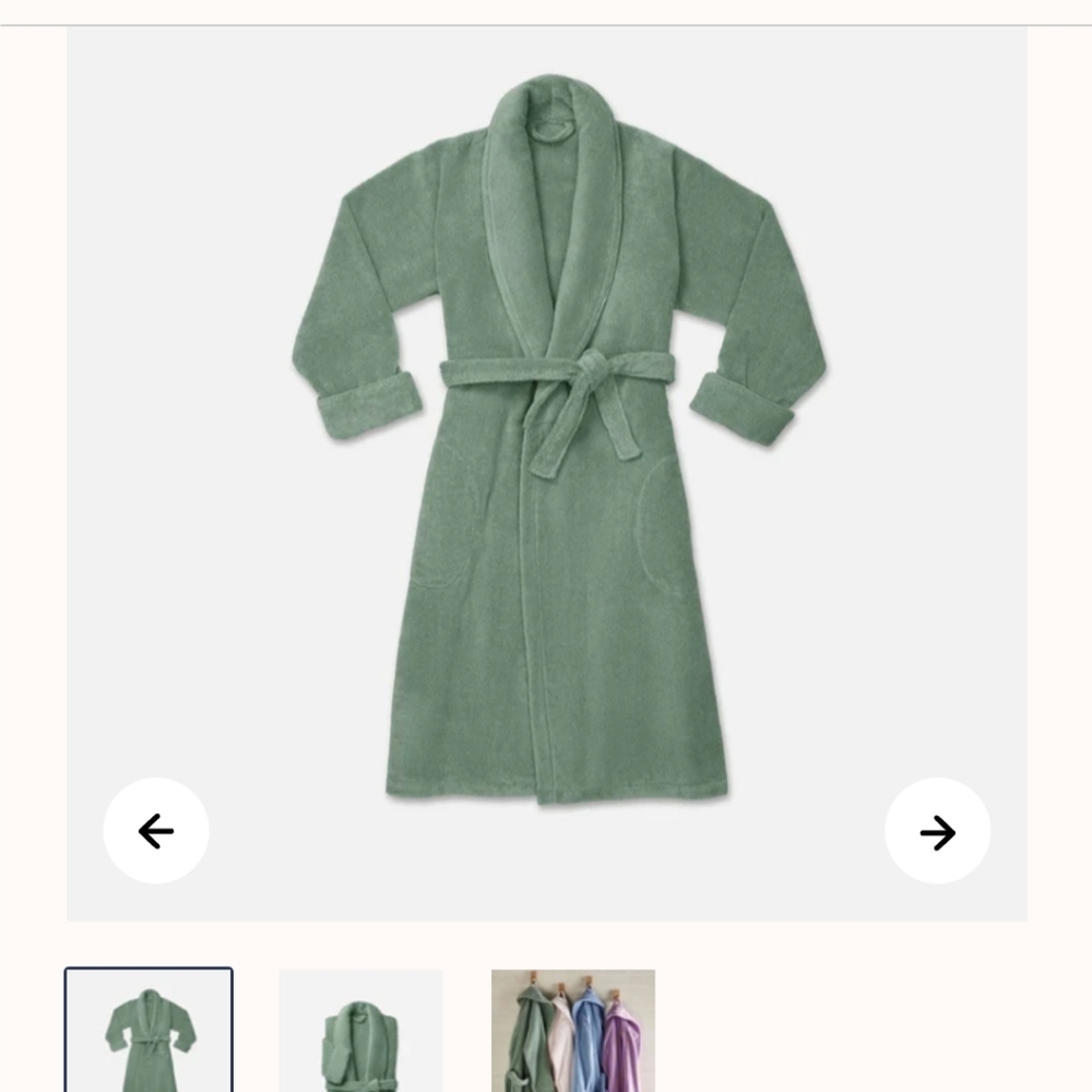 Brooklinen Super-Plush Robe (X-Large Eucalyptus) UNISEX